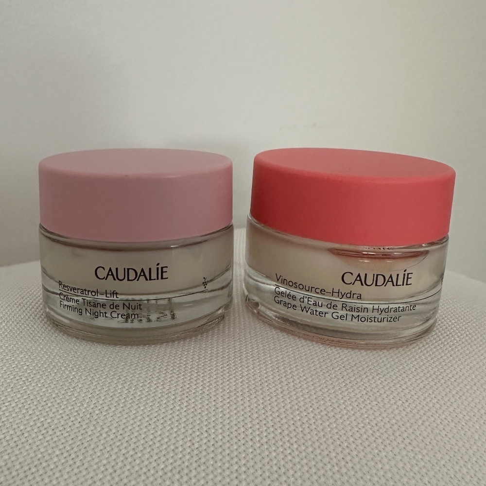 Caudalie Travel Vinosource Hydra Grape Water Gel Reservatrol Firming Night Cream